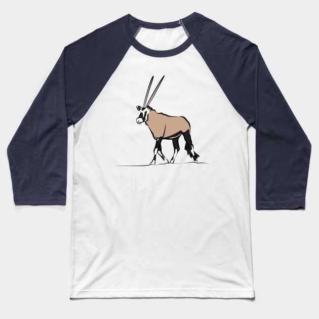 Oryx Baseball T-Shirt by fuzzytapir